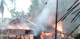 Ditinggal ke Ladang Rumah Warga di Desa Landau Kodah Sekadau Ludes Terbakar