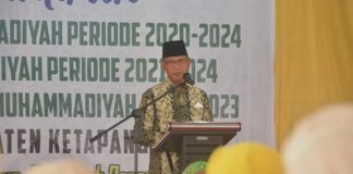 Wabup Farhan Hadiri Pelantikan Pemuda Muhammadiyah Nasyiatul Aisyah dan IPM Ketapang Periode 2021-2025