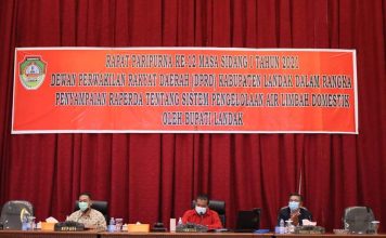 Fraksi DPRD Landak Sampaikan PU Terhadap Raperda Sistem Pengelolaan Air Limbah Domestik