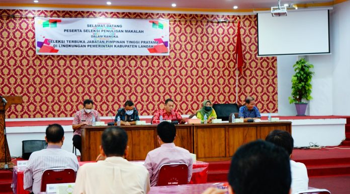 23 Peserta Seleksi JPTP Pemkab Landak Ikuti Uji Kompetensi
