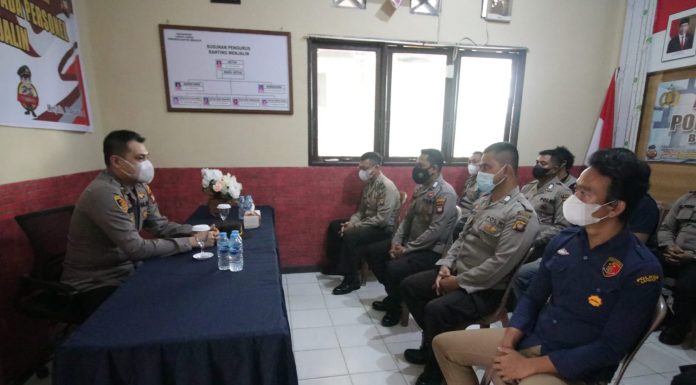 Jabat Kapolsek Menjalin Andreas Quinn Pimpin Anev Perdana