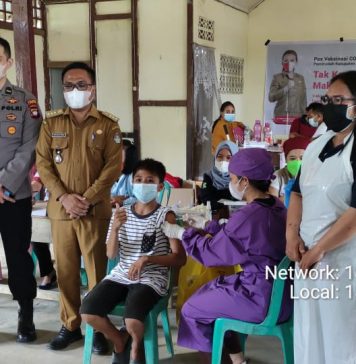 218 Masyarakat Umum dan Pelajar di Menjalin Jalani Vaksinasi