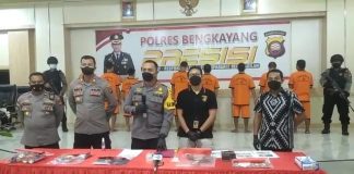 Polres Bengkayang Amankan 9 Pelaku Peti Beserta Sejumlah Barang Bukti