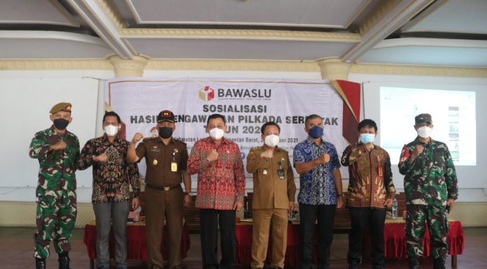 Wakil Bupati Landak Dampingi Cornelis Sosialisasi Hasil Pengawasan Pilkada Serentak 2020
