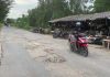 Ruas Jalan di Kecamatan Sukadana Rusak Rawan Picu Lakalantas