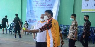 Wabup Farhan Buka Kerjuaraan Tenis Lapangan Dispora Cup 2021