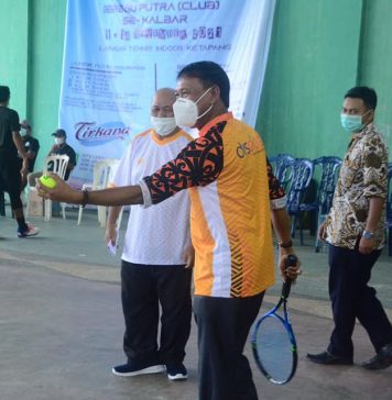 Wabup Farhan Buka Kerjuaraan Tenis Lapangan Dispora Cup 2021