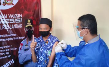 Belajar Tatap Muka, 100 Pelajar di Ngabang Jalani Vaksinasi