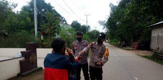 Rutin Lakukan Operasi Yustisi, Polsek Menyuke Kembali Ingatkan Warga Disiplin Prokes