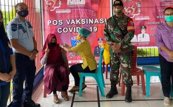 Warga Binaan Rutan Kelas 2 B Landak Ikuti Vaksinasi