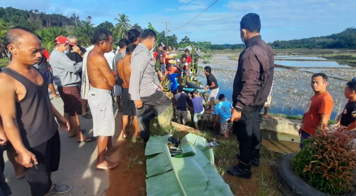 Lakalantas Tunggal di Desa Tempoak, Pengendara Sepeda Motor Meninggal di TKP