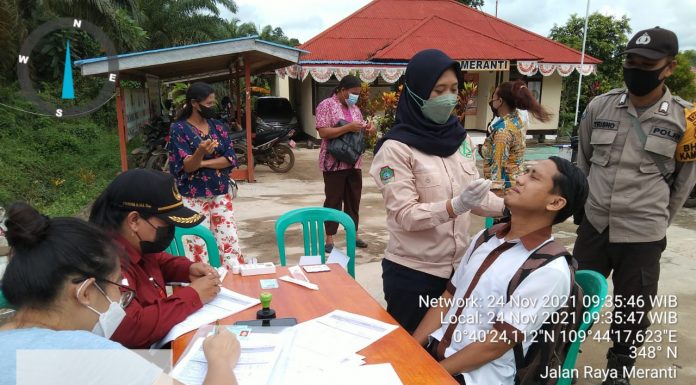 Gelar Operasi Yustisi, Pengendara Yang Tejaring Dilakukan Swab Ditempat