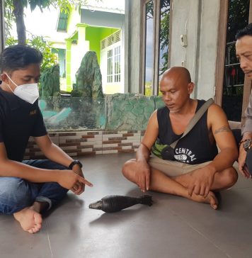 Di Melawi Warga Temukan Mortir Saat Cari Logam Mulia di Tepiah Sungai Pinoh