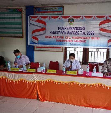 Desa Bilayuk Gelar Musrenbangdes Penetapan RKPDes Tahun 2022