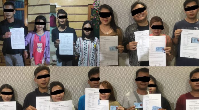 22 Orang Terjaring Ops Pekat Kapuas, Polres Landak, 4 Diantaranya Sedang Asik Pesa Narkotika