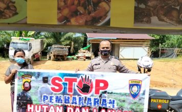 Sosialisasi Karhutla, Ajak Warga Tidak Buka Lahan Dengan Metode Bakar