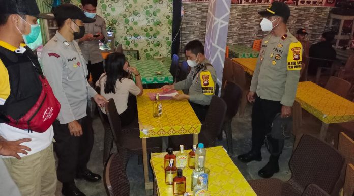 Operasi Pekat Kapuas di Mempawah Hulu, Polisi Temukan Cafe Jual Miras