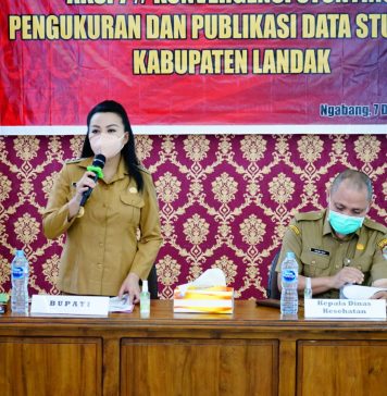 Rakor Aksi Pengukuran dan Publikasi Data, Bupati Landak Minta Pihak Terkait Bekerjasama