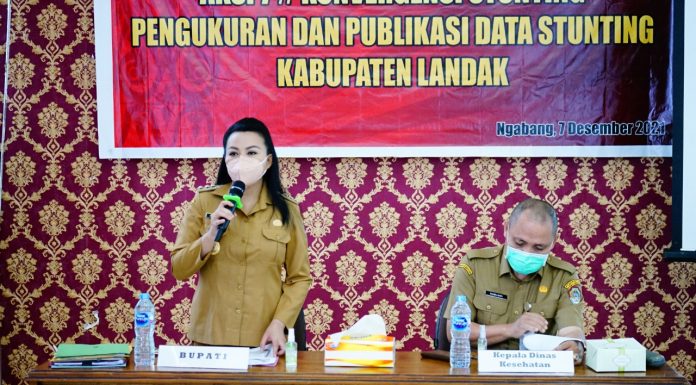 Rakor Aksi Pengukuran dan Publikasi Data, Bupati Landak Minta Pihak Terkait Bekerjasama