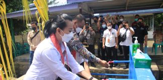 Bupati Landak Resmikan Pamsimas di Desa Pahuman