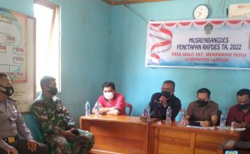 Desa Sailo Mempawah Hulu Gelar Musrembang Pembangunan Desa Tahun 2022