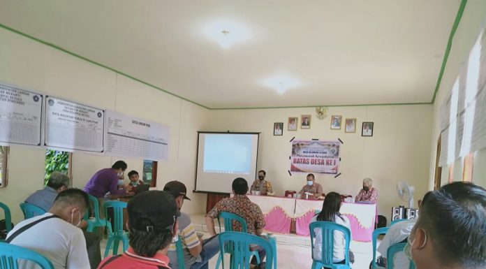 Musyawarah Pengesahan Batas Desa Kelampai Setolo