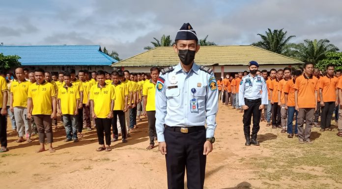 Rutan Kelas IIB Landak Gelar Upacara Peringatan Hari Bela Negara Tahun 2021