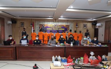 15 Tersangka Terjaring Operasi Pekat Kapuas 2021 Diproses Hukum, Ini Deretan Kasusnya