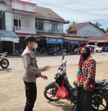 Antisipasi Tindak Kejahatan, Polisi Lakukan Patroli di Pasar Karangan