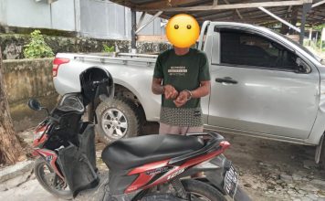 Curi Sepeda Motor di Pasar Mandor Pelaku Diciduk Polisi