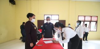 Bupati Landak Lantik 41 Anggota BPD di Kecamatan Benyuke Hulu