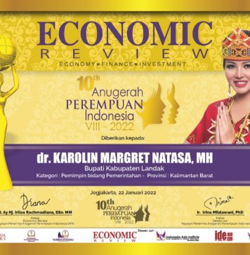 Bupati Landak Terima Anugerah Perempuan Indonesia Tahun 2022