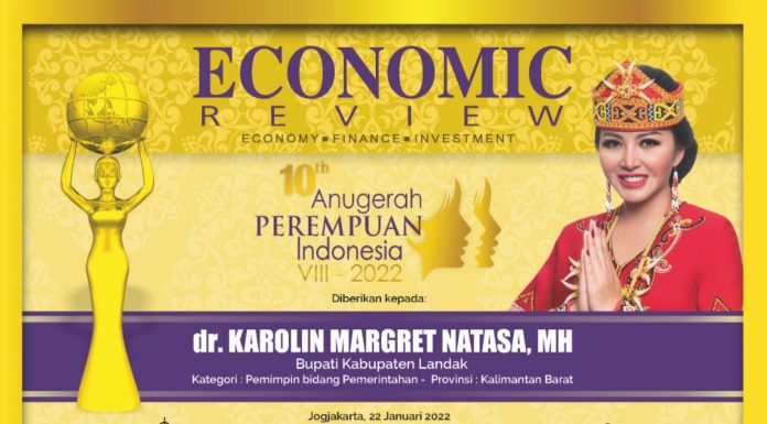 Bupati Landak Terima Anugerah Perempuan Indonesia Tahun 2022