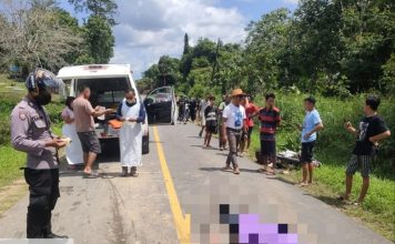 Lakalantas di Menjalin, Pengendara Sepeda Motor Tewas Dilokasi