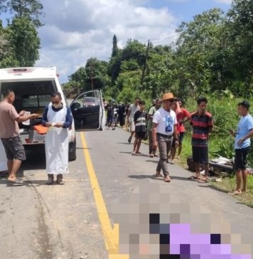 Lakalantas di Menjalin, Pengendara Sepeda Motor Tewas Dilokasi