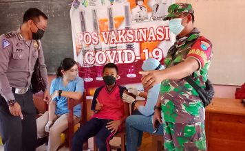 Anak Usia 6 Hingga 11 Tahun di Mempawah Hulu Jalani Vaksinasi COVID-19