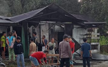 Ditinggal Dalam Keadaan Kosong, Satu Unit Rumah Warga Yang Dijadikan Tempat Usaha di Sidas Terkabar