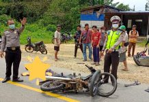 Tidak Gunakan Helm, Satu Pengendara Tewas Terlibat Lakalantas di Mempawah Hulu
