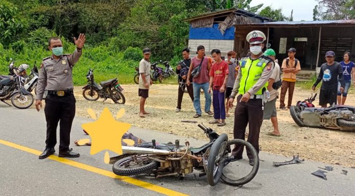 Tidak Gunakan Helm, Satu Pengendara Tewas Terlibat Lakalantas di Mempawah Hulu