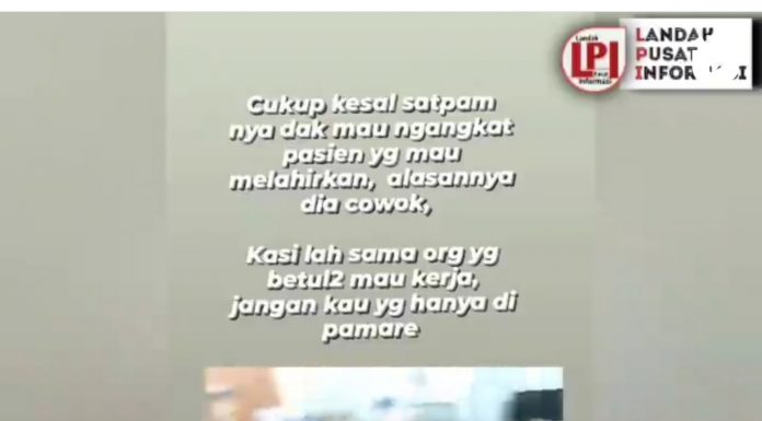 Viral Dimedsos Ruang IGD RSUD Landak Kosong, Perekam Vidio Sampaikan Penjelasan Kronologi Kejadian