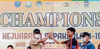 Wabup Farhan Tutup Kejuaraan Sepak Bola U-19, Mandau Putra Keluar Sebagai Juara