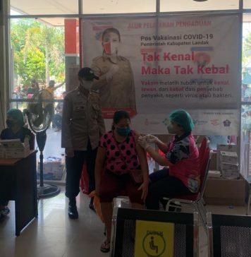 Percepat Vaksinasi 1349 Warga Mempawah Hulu Divaksin