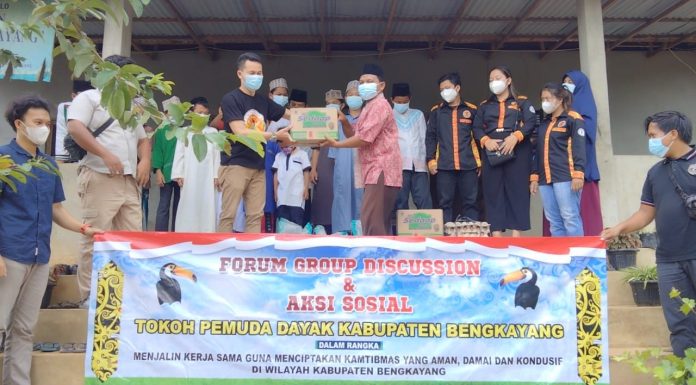 FGD Pemuda Dayak Bengkayang Serta Penyerahan Bantuan Sembako ke Panti Asuhan