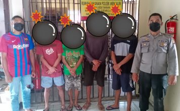 Empat Pelaku Pencurian Warung Sembako di Pasar Menjalin Diringkus