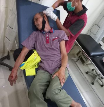 Lakalantas Sepeda Motor di Sengah Temila, Korban Dilarikan ke Puskesmas