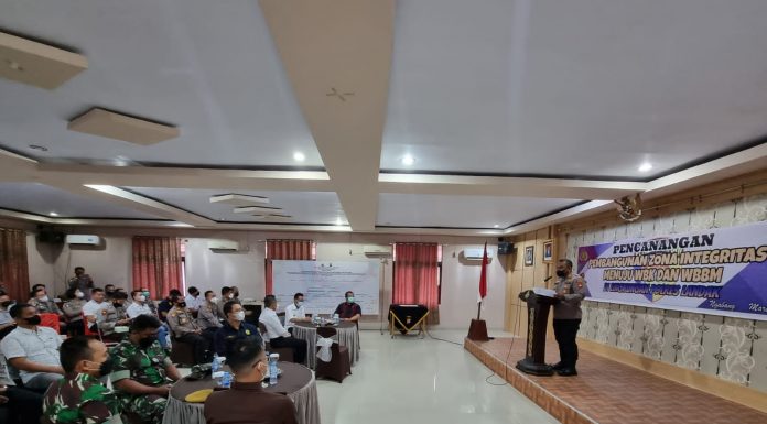 Polres Landak Gelar Pencanangan Zona Integritas WBK dan WBBM