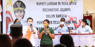Bupati Landak Minta PKK Desa Nyiin Gencar Laksanakan Posyandu