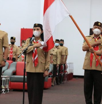 Bupati Karolin Dilantik Menjadi Ketua Mabicab Pramuka Landak