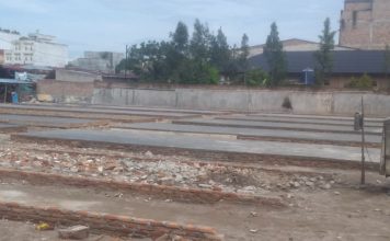 Tanpa Plang, Proyek Lapak di Pasar Inpres Kotapinang Dipertanyakan