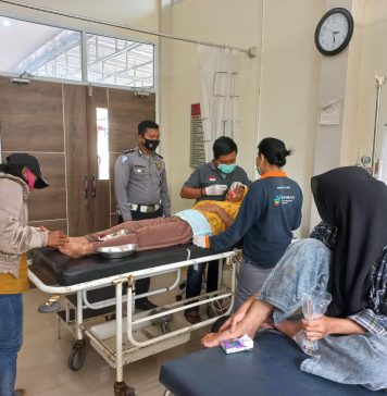 Hindari Anjing, Pengendara Sepeda Motor Terlibat Kecelakaan Tunggal